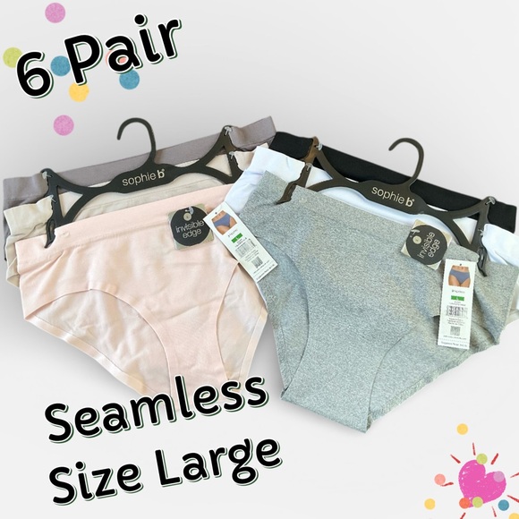 Other - 🌸Hipsters Seamless 6 Pair Size L